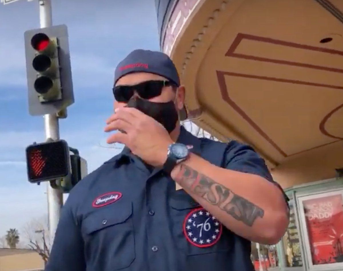 California police officer fired after attending Proud Boys
rally 1 California police officer fired after attending Proud Boys
rally 1