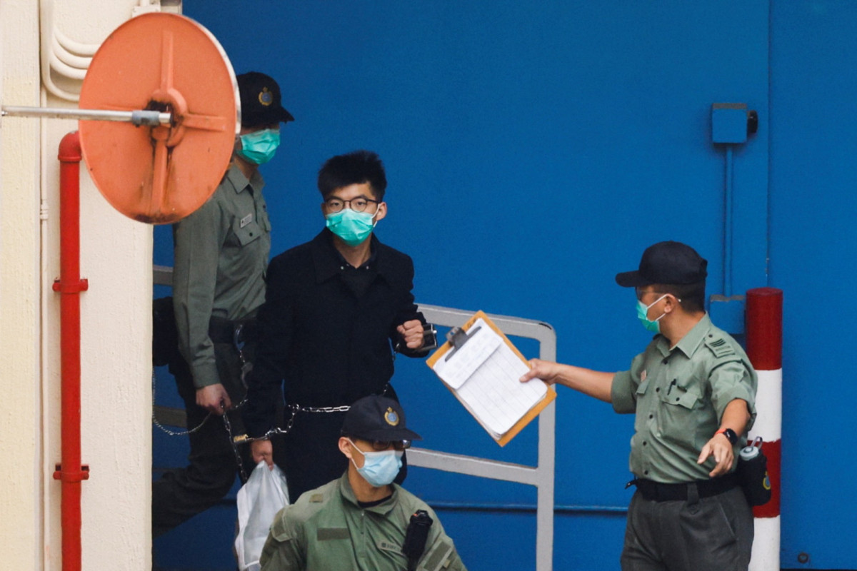 Hong Kong activist Joshua Wong jailed for four months for
2019 protest 1