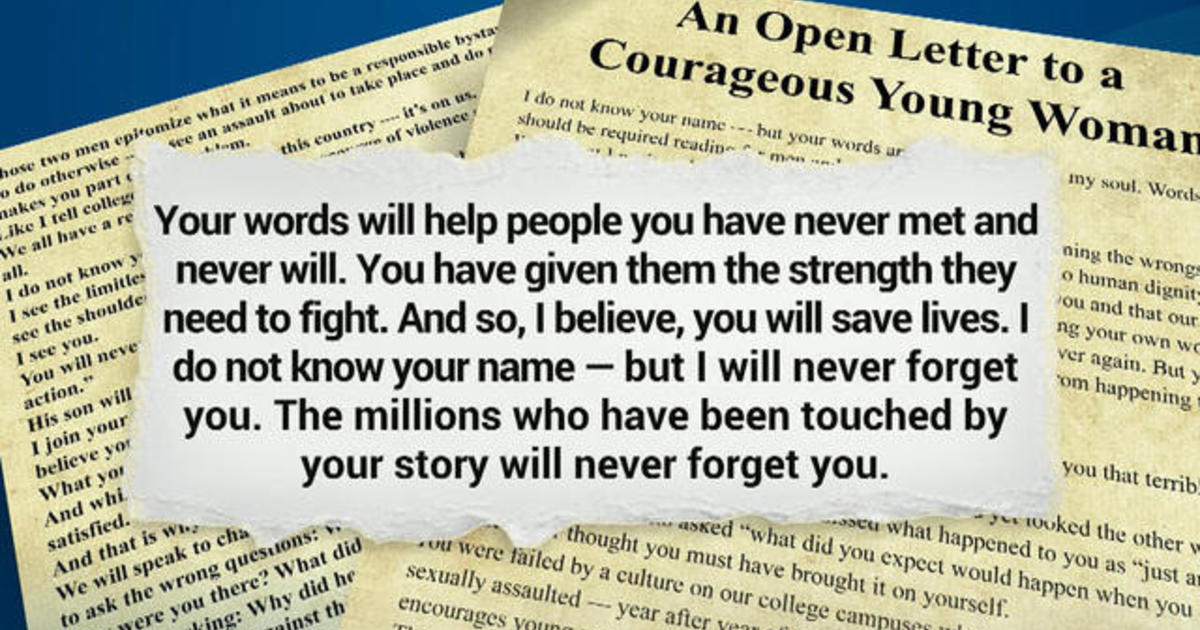 Joe Biden writes open letter to Stanford sex assault
victim 1