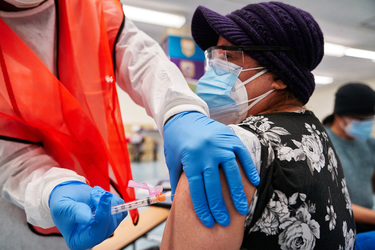 Half of US adults now have received at least one COVID-19
vaccine dose 1