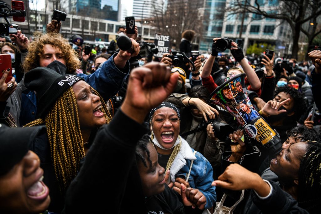 PHOTOS: Nation reacts to Derek Chauvin’s conviction in the
murder of George Floyd 1
