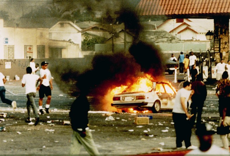 In Pictures, George Floyd Celebrated in L.A. Streets Once
Rocked by Rodney King Riots 1