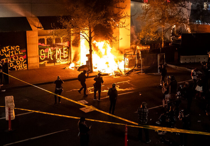 Portland Protesters Vandalize Youth Charity 1