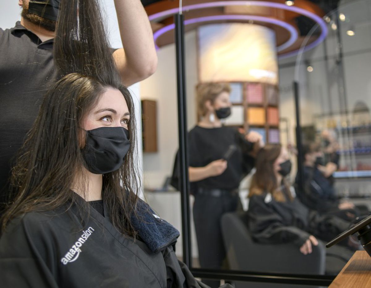 Amazon is opening its first tech-enhanced London hair
salon 1