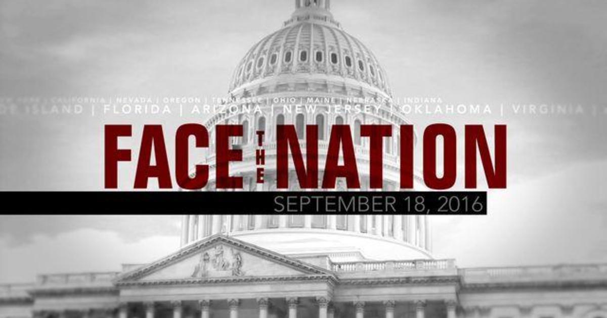 Open: This is Face the Nation, September 18 1