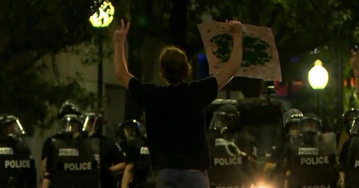 On the scene of violent protests in N.C. streets 1