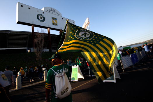 Photos: Oakland Athletics host Houston Astros on Opening
Day 1