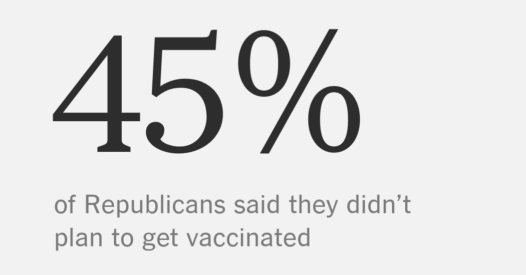 Nearly Half of Republicans Say They Don’t Want a Covid-19
Vaccine 1