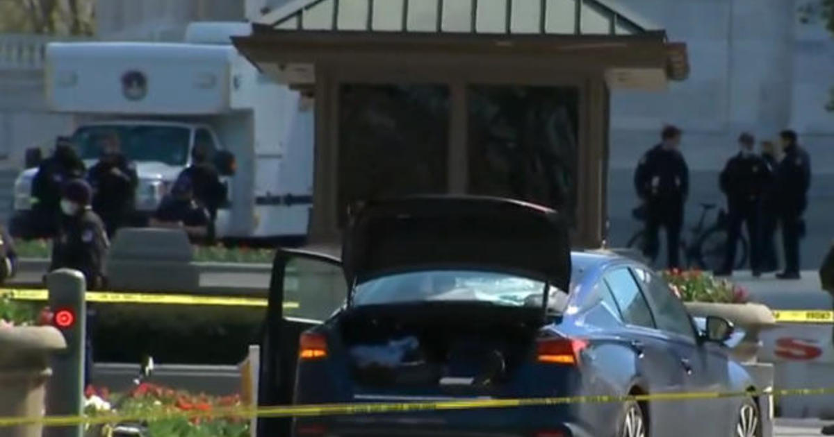 Police officer killed after suspect rammed car into Capitol
barricade 1