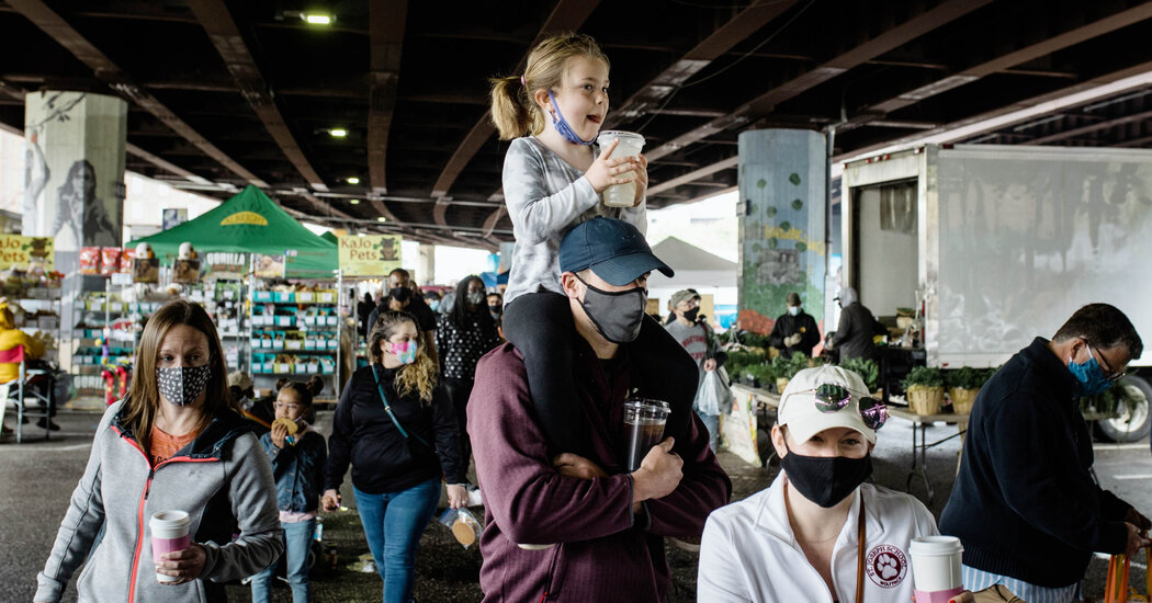 Here Is When the C.D.C. Says You Should Wear Masks
Outdoors. 1