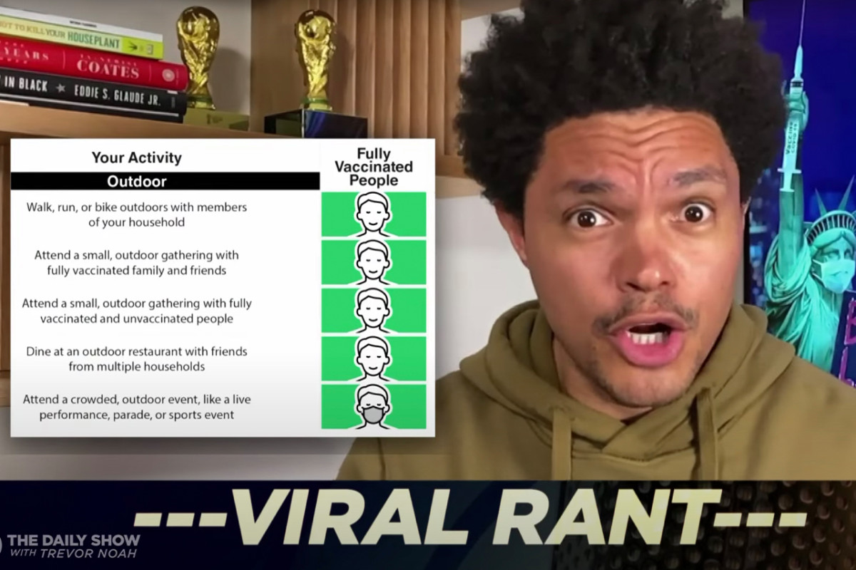 Trevor Noah Blasts the CDC for “Incoherent” New Mask
Guidelines 1