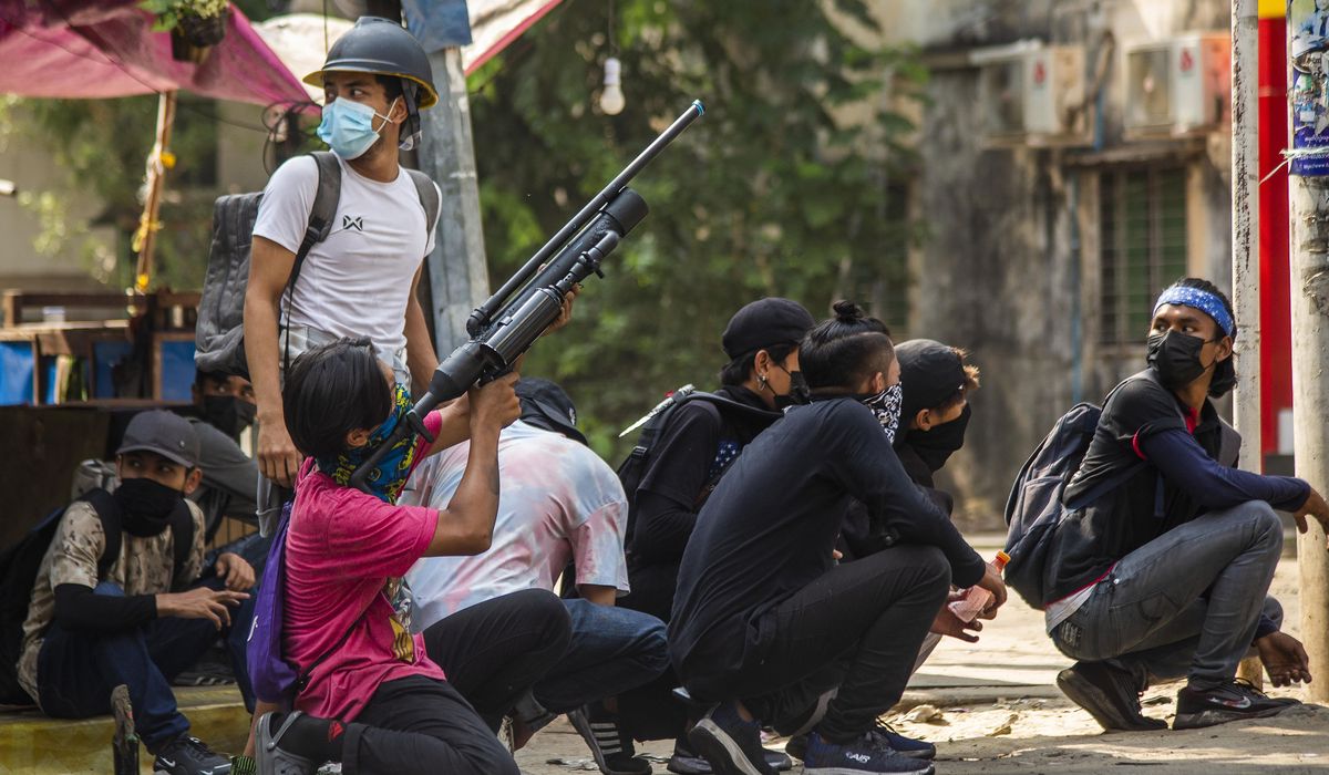 Myanmar anti-coup protesters launch 'Easter egg
strike' 1