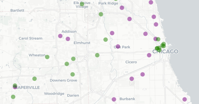 Here’s where new pot shops are expected to open in Chicago —
and the location of every other dispensary in Illinois
[MAP] 1