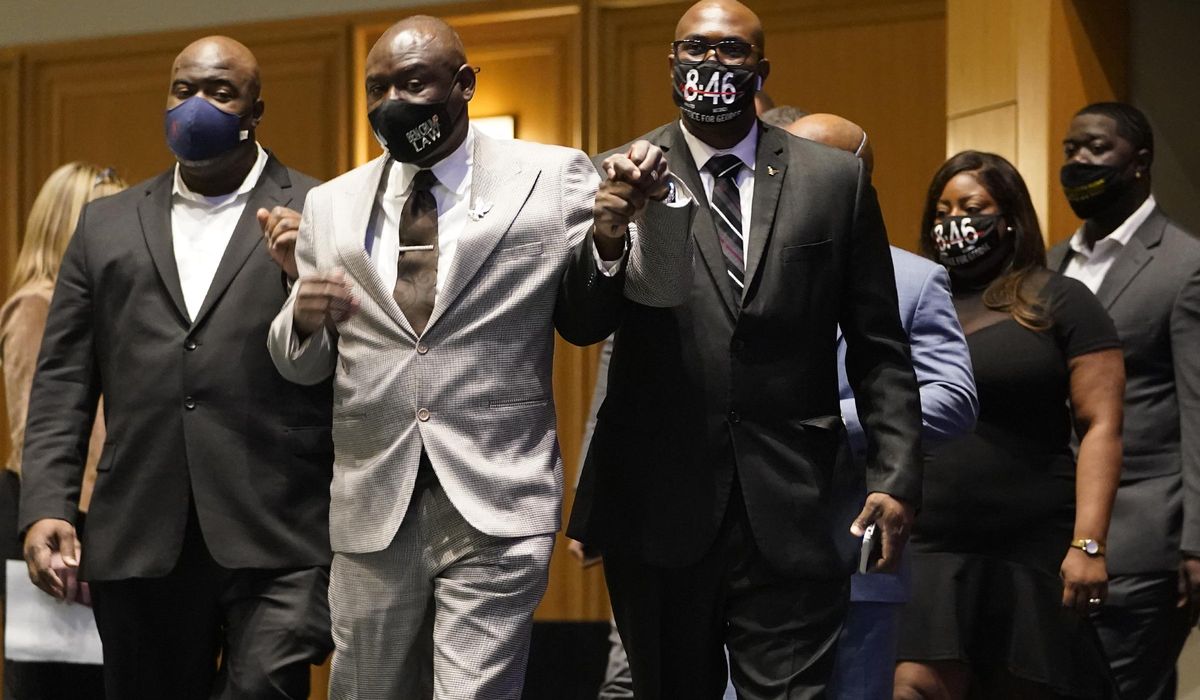 Floyd's family takes its seat in ex-officer's murder
trial 1