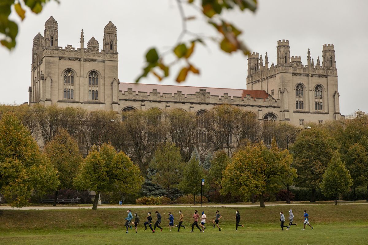 Stay-at-home order issued at University of Chicago as
COVID-19 spikes; school eyes link to fraternity parties, cancels
in-person classes 1 Stay-at-home order issued at University of Chicago as
COVID-19 spikes; school eyes link to fraternity parties, cancels
in-person classes 1