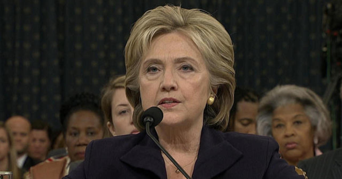 Hillary Clinton's opening statement before the House
Benghazi Committee 1