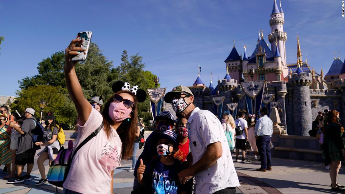Disneyland reopens after being closed for more than a
year 1