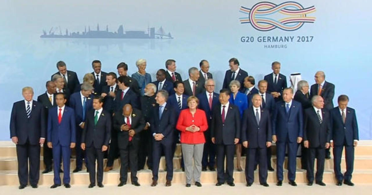 Protests underway outside of the G20 summit 1