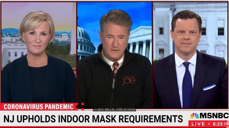 Joe Scarborough Calls Out States for Virtue Signaling, Urges
Them to Lift Mask Mandates 1