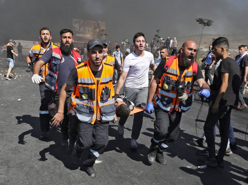 25-Year-Old Killed at Palestinian Protest, 46 Wounded by
Gunshots in West Bank 1