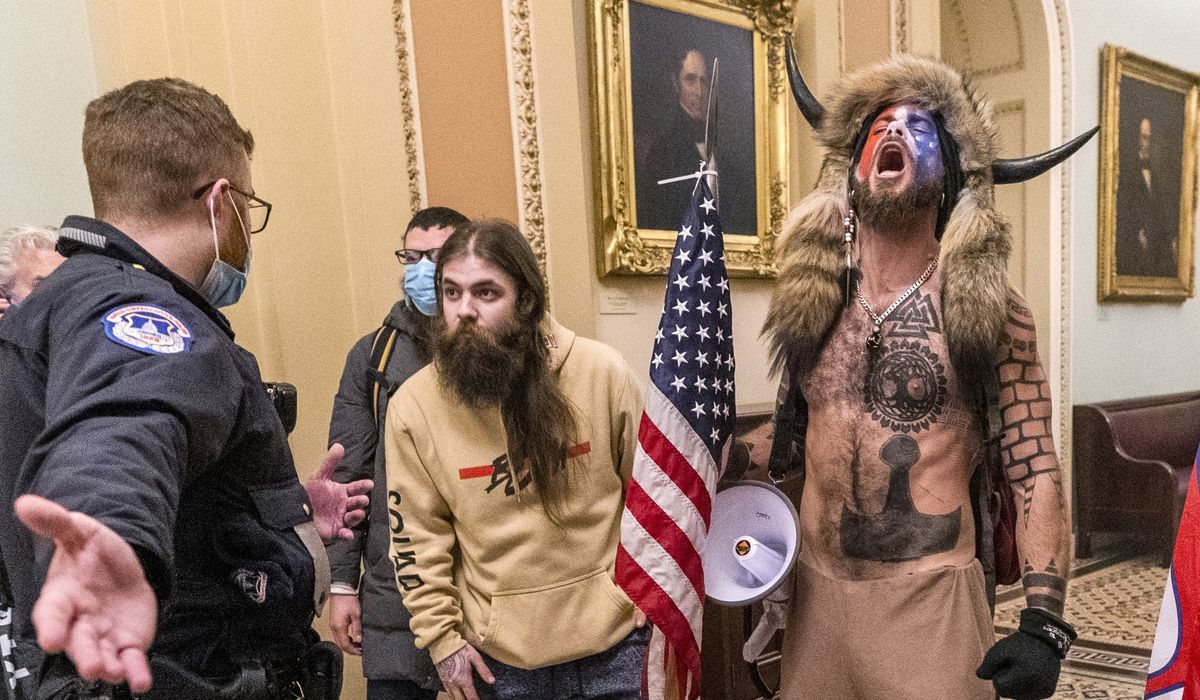 Attorney for 'QAnon Shaman' rips Capitol rioters, compares
Trump 'propaganda' to Hitler 1