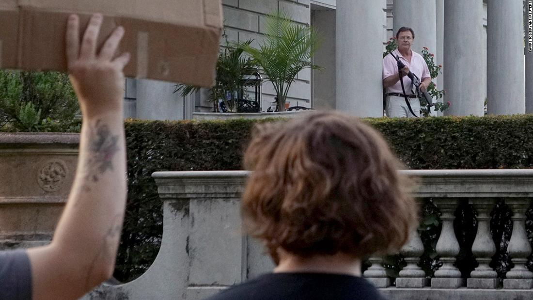 Man who pointed gun at protesters outside his home launches
Senate run 1