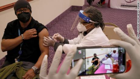 US Covid-19 vaccination pace is down by nearly half in the
last month 1