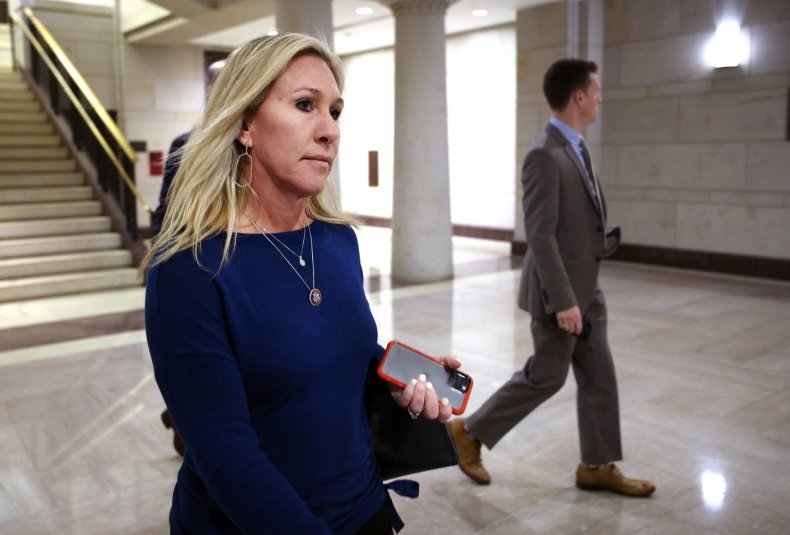 Marjorie Taylor Greene Calls Nancy Pelosi 'Speaker Maskhole'
Over House Fines 1