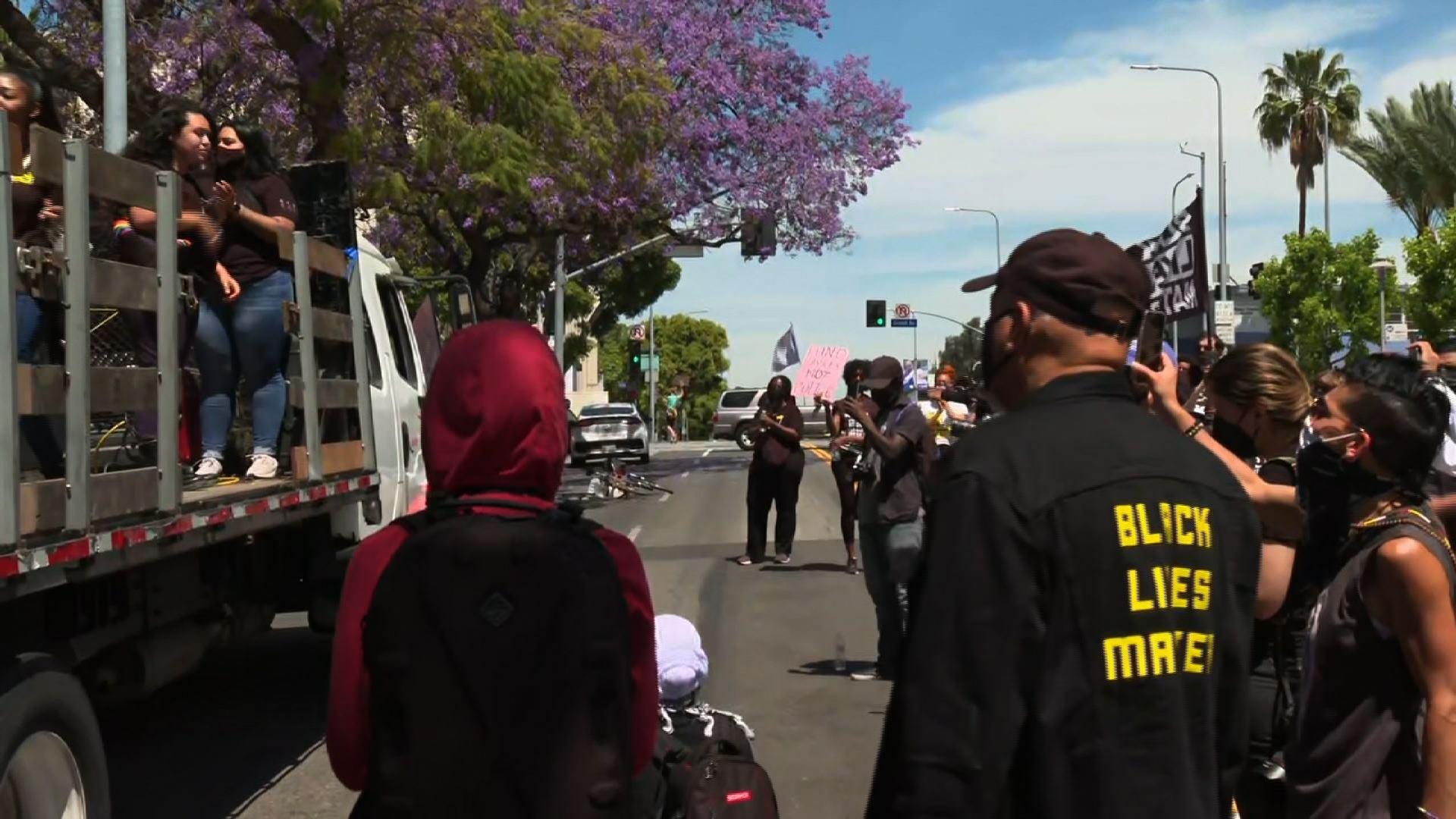 George Floyd honored at LA rally for racial justice 1