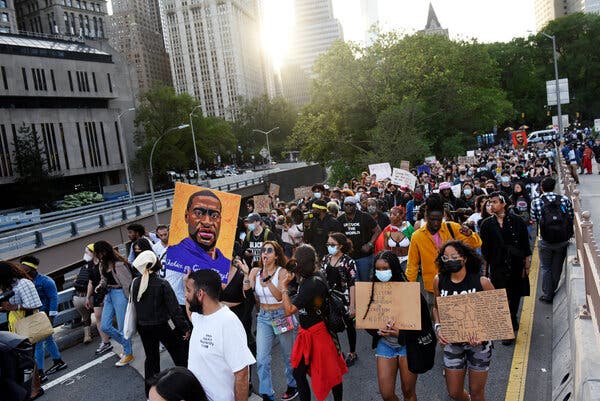 How New Yorkers Marked the Anniversary of George Floyd’s
Killing 1