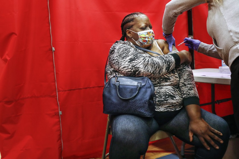 Despite California's overall COVID-19 vaccine progress, gaps
remain 1