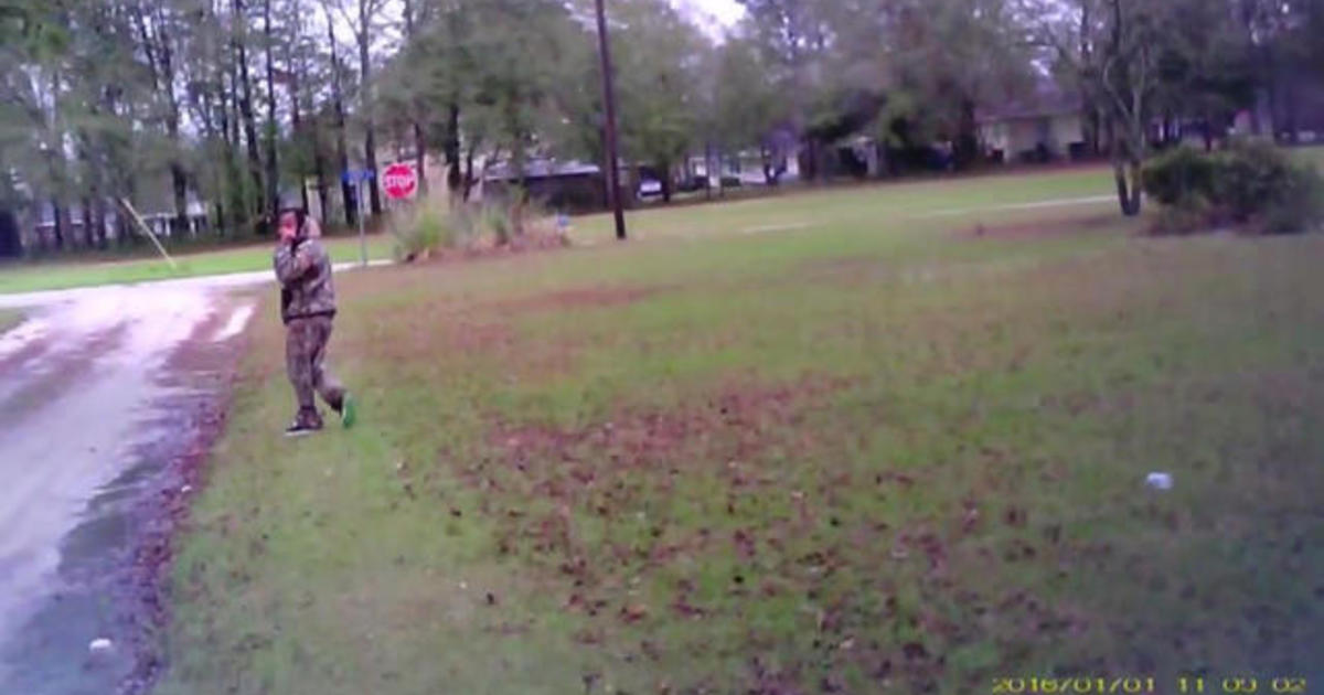 Estill, South Carolina, officer's camera captures
shooting 1