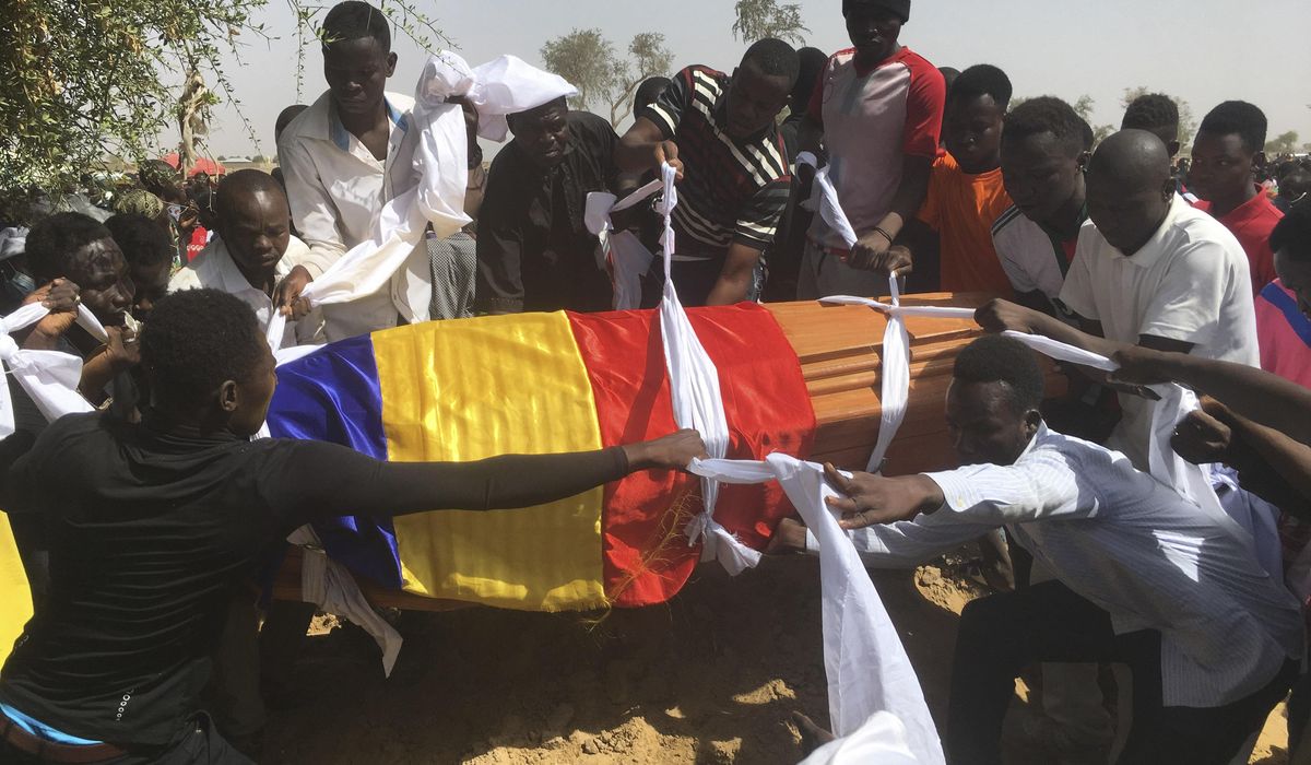 Mourners hold protester funerals in Chad's tense
capital 1