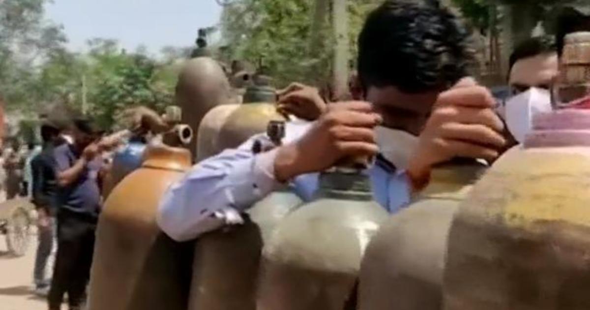 COVID-19 infections surge as India's hard-hit capital faces
oxygen shortage 1