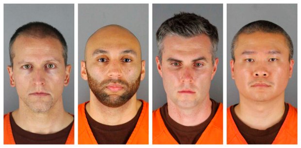 George Floyd death: 4 officers indicted on federal civil
rights charges 1