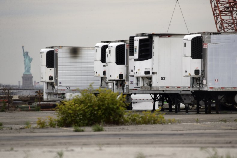 750 COVID-19 Victims Being Stored in Refrigerated Trucks in
NYC 1