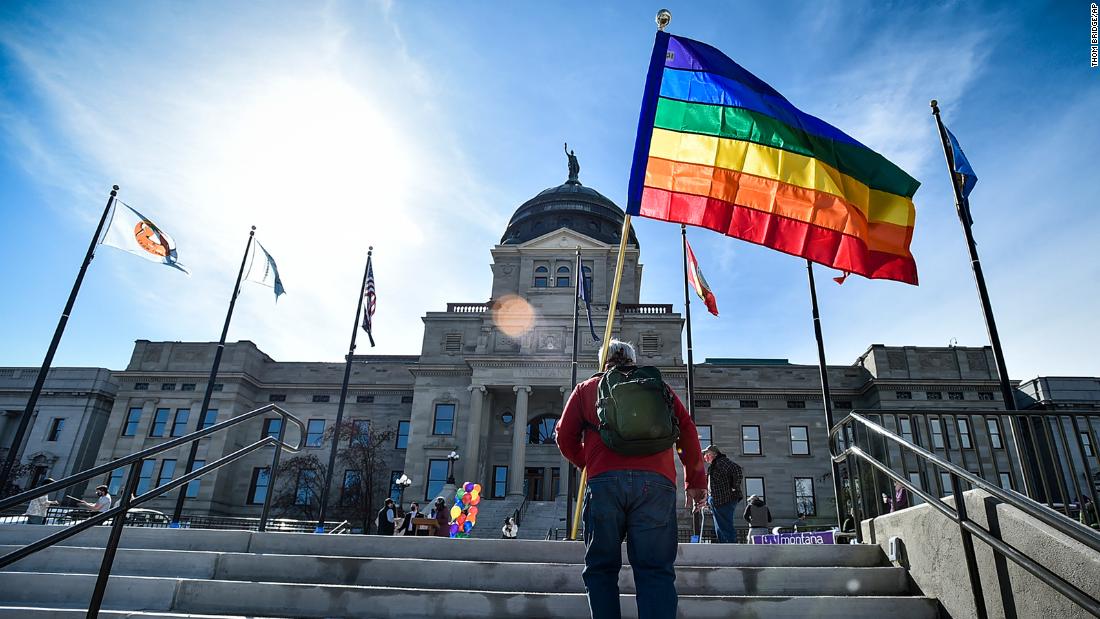 Montana governor signs bill banning transgender girls from
girls' sports in schools 1