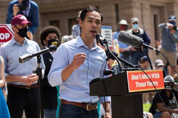 As Texas Voting Restrictions Near Passage, Democrats Stage
Protest 1