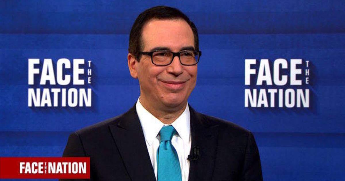 Mnuchin says the middle class will see benefits from the tax
bill "right away" 1