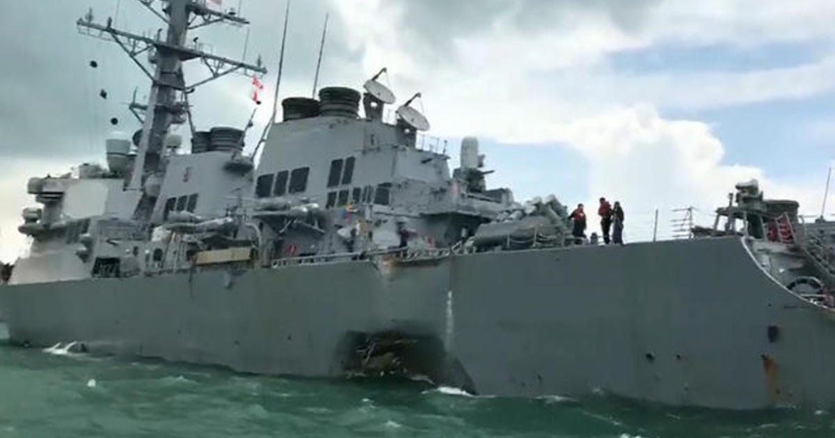 Navy charging officers with negligent homicide after 2017
ship collisions 1