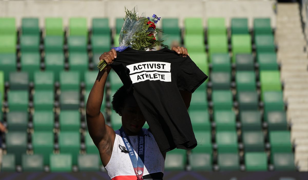 White House supports Olympian Gwen Berry's anthem
protest 1