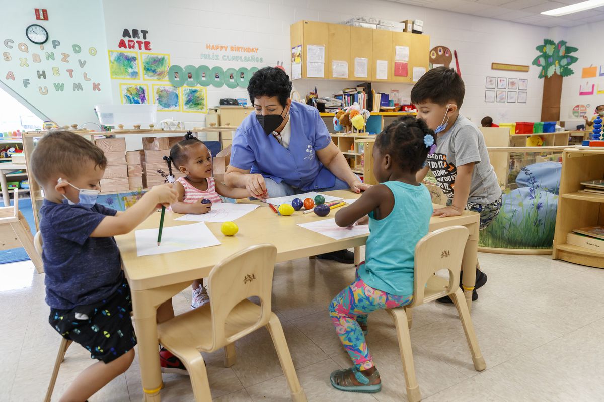 As Illinois reopens and jobs return, so does the demand for
affordable child care. Can an industry in crisis pre-pandemic help
get parents back to work? 1 As Illinois reopens and jobs return, so does the demand for
affordable child care. Can an industry in crisis pre-pandemic help
get parents back to work? 1