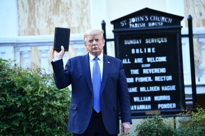 Over 12,000 Christians Want Trump 'Held Accountable' for
Tear-Gassing BLM Protesters 1