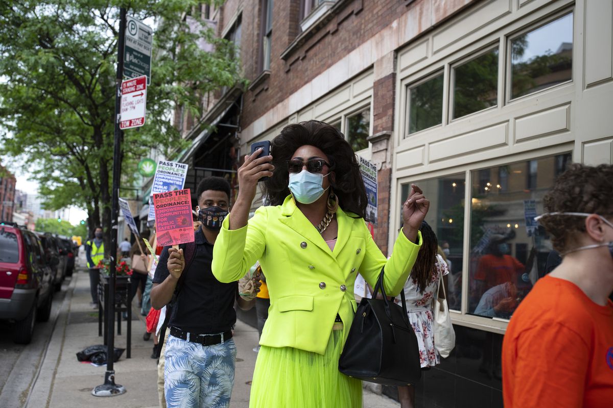 Chicago drag queens announce a follow-up to their Black
Lives Matter march of 2020, which drew thousands of protesters to
the North Side 1