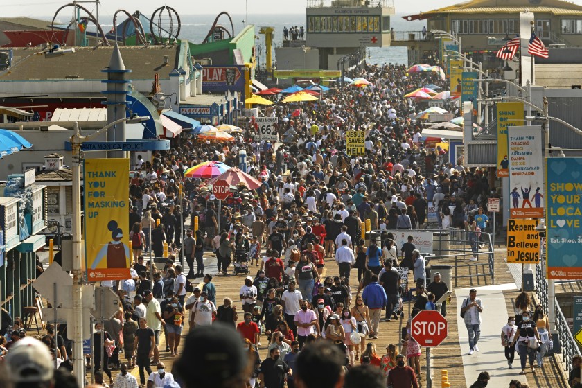 Nearly 70% of adult Californians partially vaccinated
against COVID-19 1