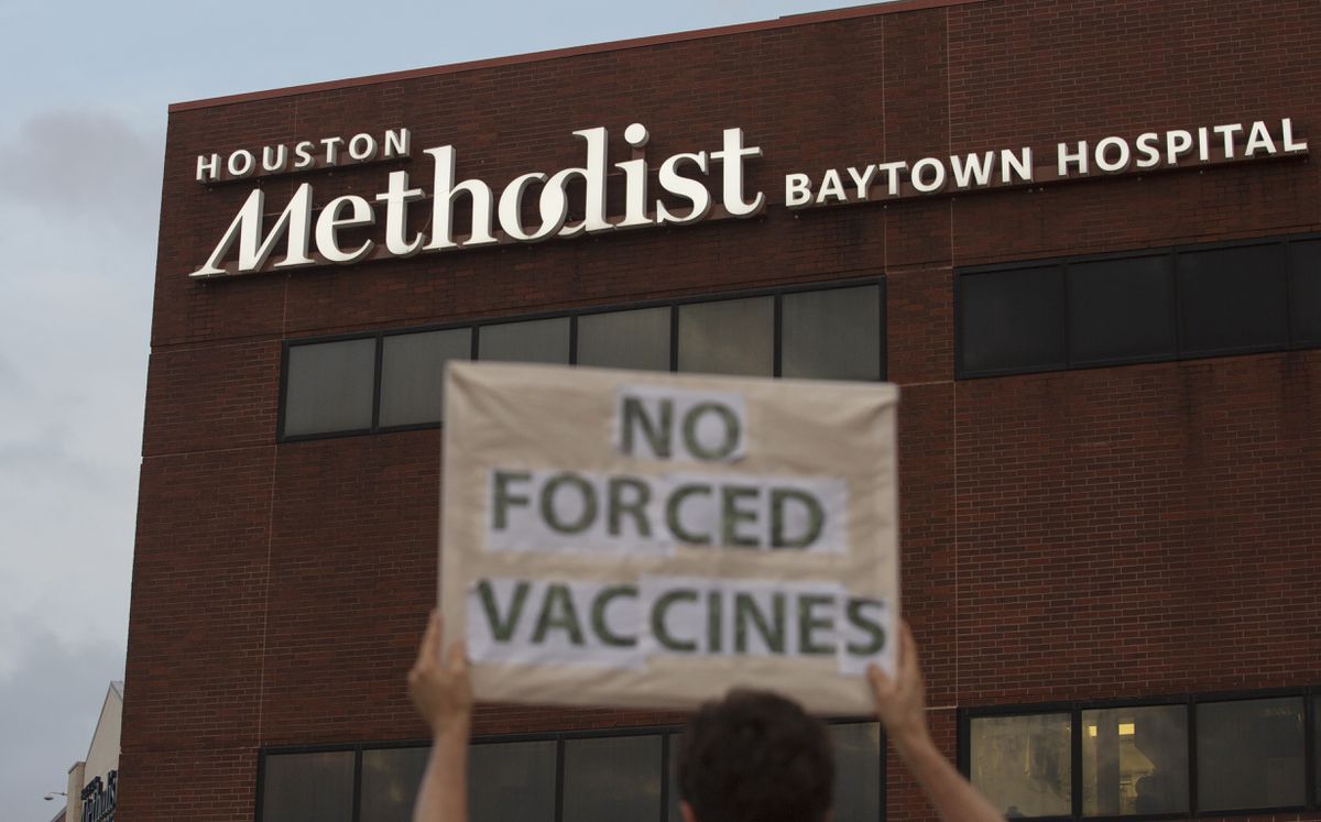 Houston Methodist Hospital workers who refused to get
COVID-19 vaccine facing termination 1