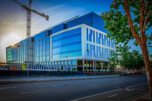 Modern office building next to San Jose’s Santana Row is
completed, ready for tenants 1