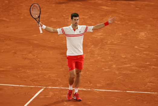 Djokovic hands Nadal 3rd loss in 108 French Open
matches 1