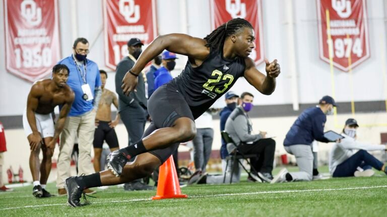 Patriots rookie Rhamondre Stevenson details his
approach 1