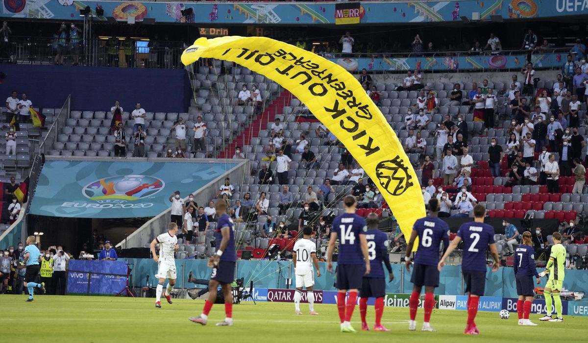 Greenpeace apologizes, local police slam Euro 2020
protester 1